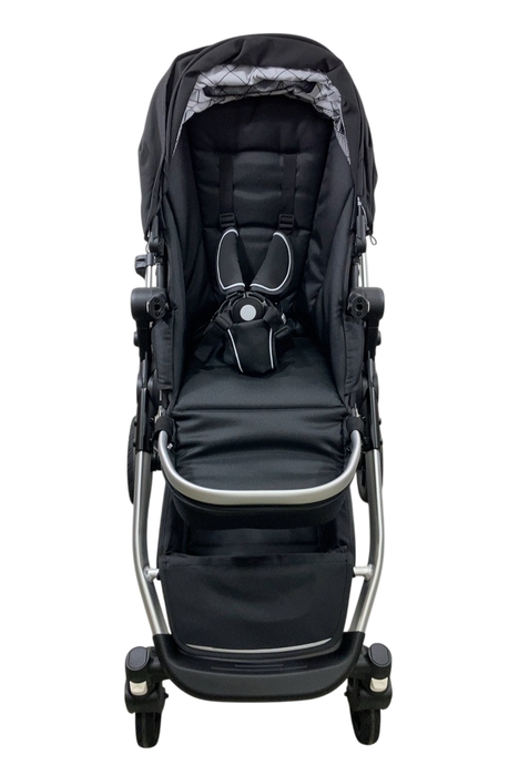 Shop Mockingbird Single to Double 2.0 Stroller, 2024, Black, Silver With Penny Leather, Windowpane at Goodbuygears