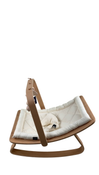 Shop Charlie Crane LEVO Rocker With Activity Arch, Beech, Organic Milk at Goodbuygears