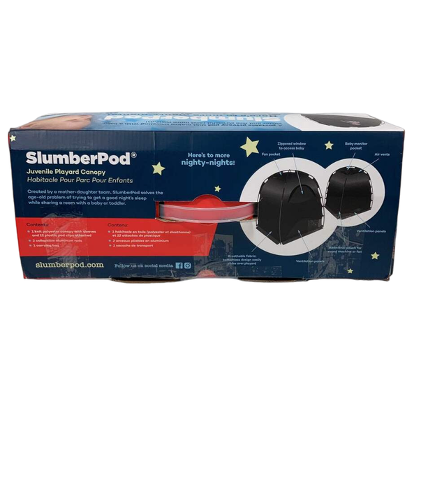 Shop SlumberPod 3.0 Sleep Canopy, Black with Gray Accents at Goodbuygears