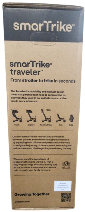 Shop SmarTrike Traveler Travel Stroller, 2024, Everest Grey/White at Goodbuygears