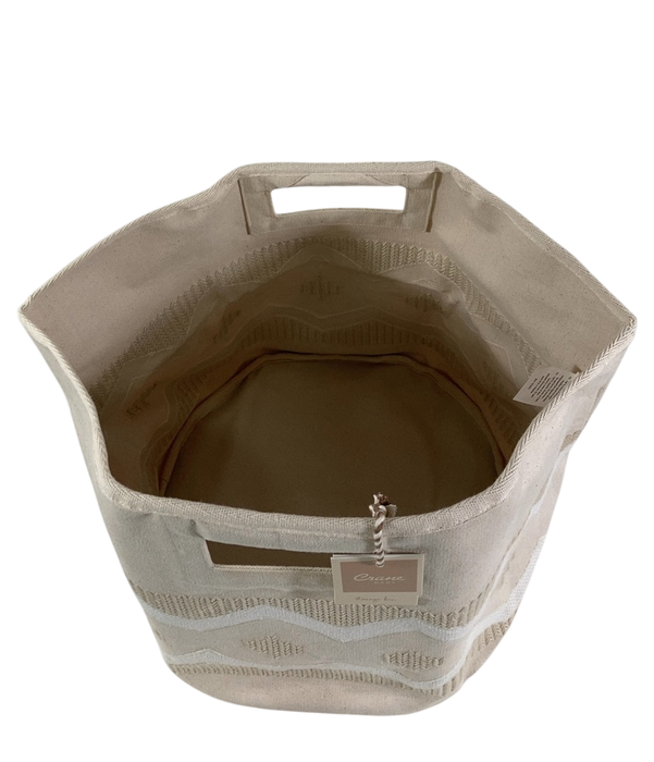 Shop Crane Baby Chevron Neutral Storage Bin at Goodbuygears