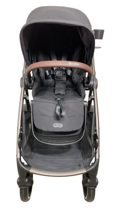 Shop Cybex Gazelle S Modular Stroller, 2024, Moon Black, Taupe Frame at Goodbuygears