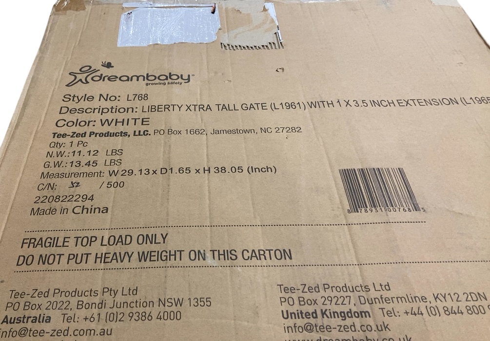 Shop Dreambaby Liberty Gate (with 1 Extension), L768 at Goodbuygears