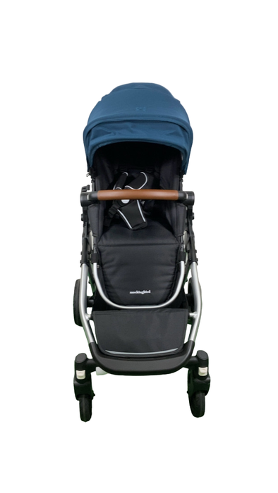 Shop Mockingbird Single to Double 2.0 Stroller, 2024, Sea, Silver With Penny Leather, Watercolor Drops at Goodbuygears