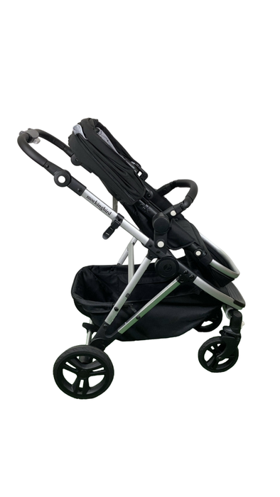 Shop Mockingbird Single 2.0 Stroller, 2024, Silver with Black Leather, Watercolor Drops, Black at Goodbuygears