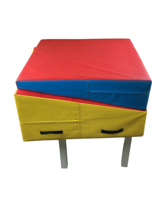 Shop Folding Gym Mat, 64lx14w, Red,Blue,Yellow at Goodbuygears