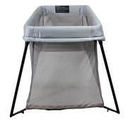 Shop BabyBjorn Travel Crib Light Bundle with Fitted Sheet, Silver at Goodbuygears