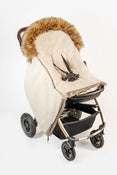 Shop Cover Baby Organic Premium Beige Wool Adjustable Footmuff, Pastel Gold at Goodbuygears