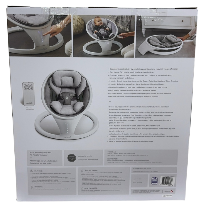 Shop Munchkin Bluetooth Enabled Baby Swing, Black at Goodbuygears