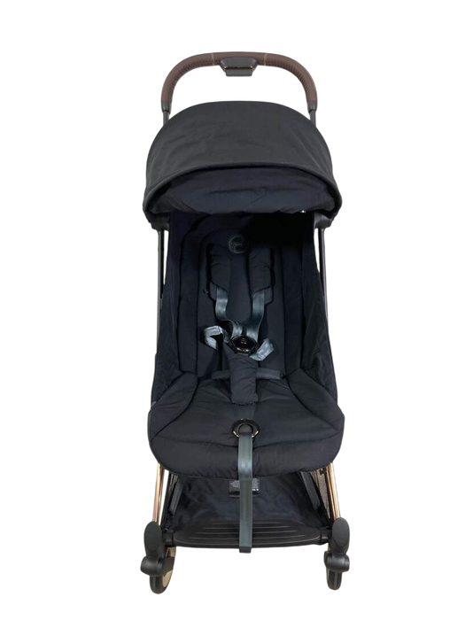 Shop Cybex Coya Stroller, 2023, Rose Gold, Sepia Black at Goodbuygears