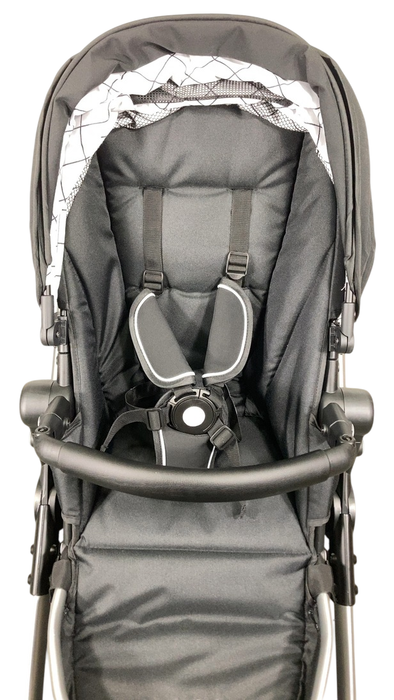 Shop Mockingbird Single to Double 2.0 Stroller, Black, Windowpane, Silver With Black Leather, 2025 at Goodbuygears