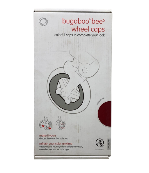 Shop Bugaboo Bee5 Stroller Wheel Caps, Dark Red at Goodbuygears