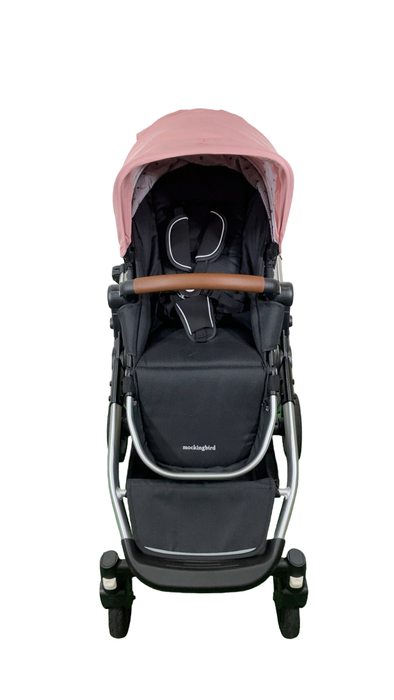 Shop Mockingbird Single to Double 2.0 Stroller, 2024, Bloom, Silver With Penny Leather, Watercolor Drops at Goodbuygears