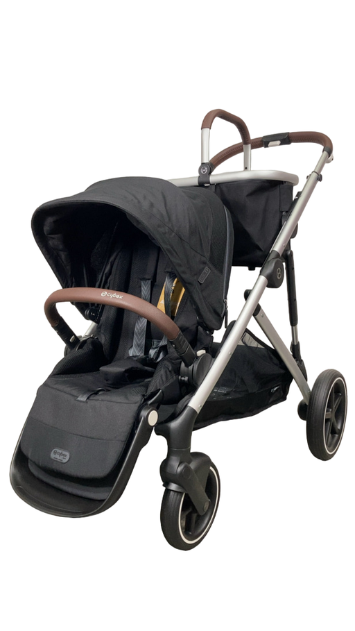 Shop Cybex Gazelle S Modular Stroller, 2024, Silver Frame, Moon Black at Goodbuygears