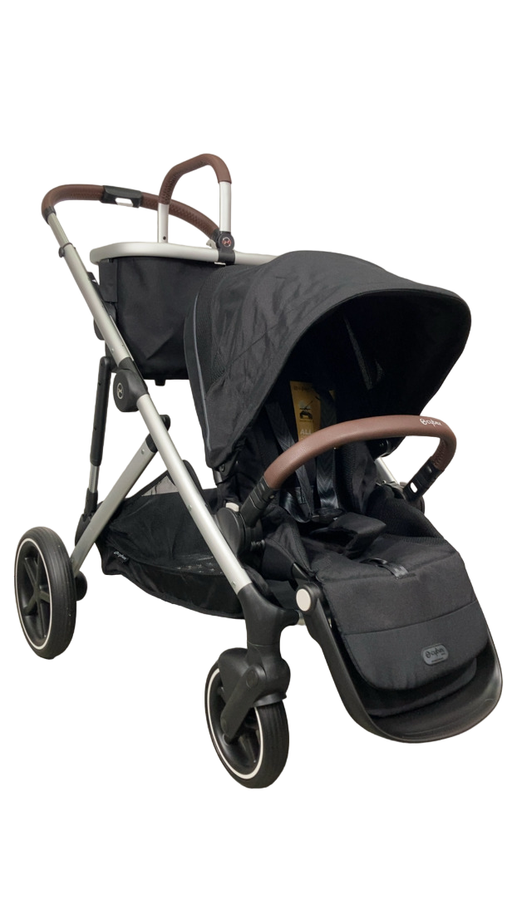 Shop Cybex Gazelle S Modular Stroller, 2024, Silver Frame, Moon Black at Goodbuygears