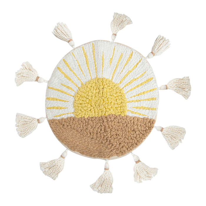 Shop Crane Baby Embroidered Round Pillow, Sun at Goodbuygears