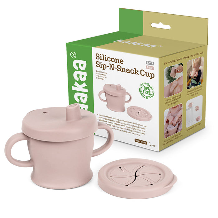 Shop Haakaa Silicone Sip-N-Snack Cup 8 oz at Goodbuygears