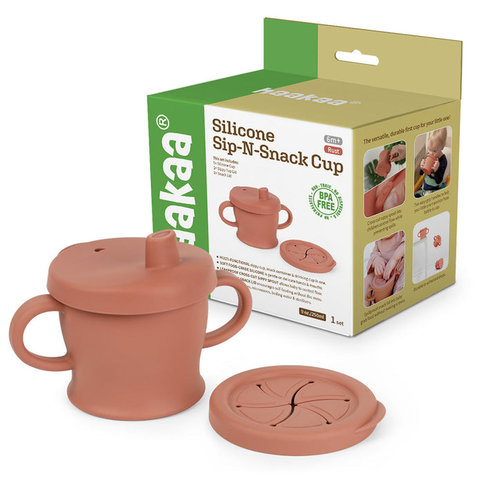 Shop Haakaa Silicone Sip-N-Snack Cup 8 oz at Goodbuygears