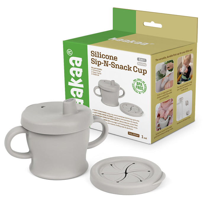 Shop Haakaa Silicone Sip-N-Snack Cup 8 oz at Goodbuygears