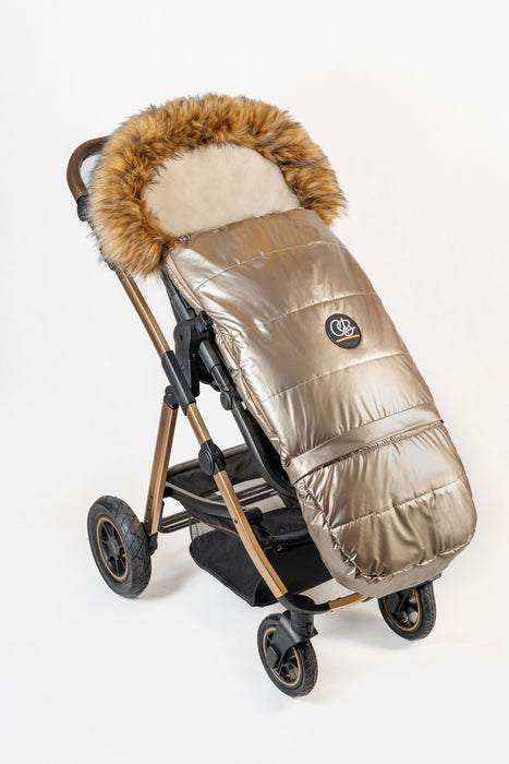 Shop Cover Baby Organic Premium Beige Wool Adjustable Footmuff, Pastel Gold at Goodbuygears