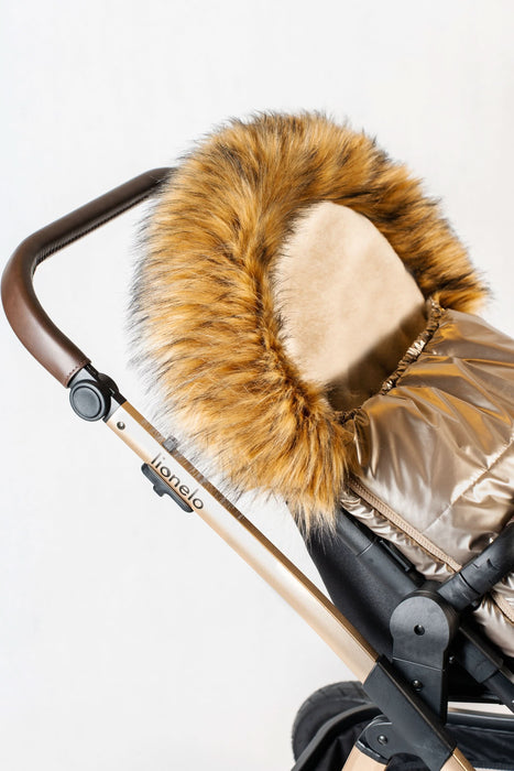 Shop Cover Baby Organic Premium Beige Wool Adjustable Footmuff, Pastel Gold at Goodbuygears