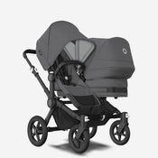 Shop Bugaboo Donkey 5 Duo Stroller, 2022, Black, Grey Melange, Grey Melange at Goodbuygears