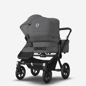 Shop Bugaboo Donkey 5 Duo Stroller, 2022, Black, Grey Melange, Grey Melange at Goodbuygears