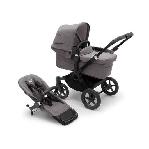 Shop Bugaboo Donkey 5 Mono Stroller, Black, Grey Melange, Grey Melange, 2025 at Goodbuygears