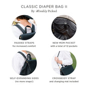 Shop Freshly Picked Classic Diaper Bag II, Fig at Goodbuygears