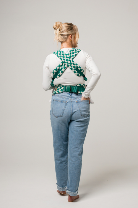 Shop Mabē The Monarch Carrier, Evergreen Check at Goodbuygears