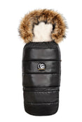 Shop Organic Premium Beige Wool Adjustable Footmuff, Pastel Black at Goodbuygears