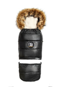 Shop Organic Premium Beige Wool Adjustable Footmuff, Pastel Black at Goodbuygears