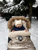 Shop Cover Baby Organic Premium Beige Wool Adjustable Footmuff, Pastel Gold at Goodbuygears