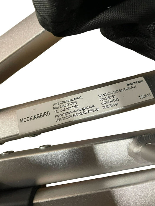 Shop Mockingbird Single 2.0 Stroller, 2024, Silver with Black Leather, Watercolor Drops, Bloom at Goodbuygears