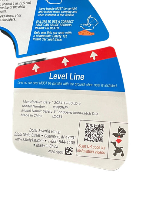 Shop Safety 1st onBoard Insta-LATCH DLX Infant Car Seat, 2024, Ironbark at Goodbuygears