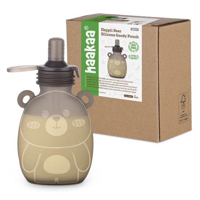 Shop Haakaa Happii Bear Silicone Goody Pouch 6 oz at Goodbuygears