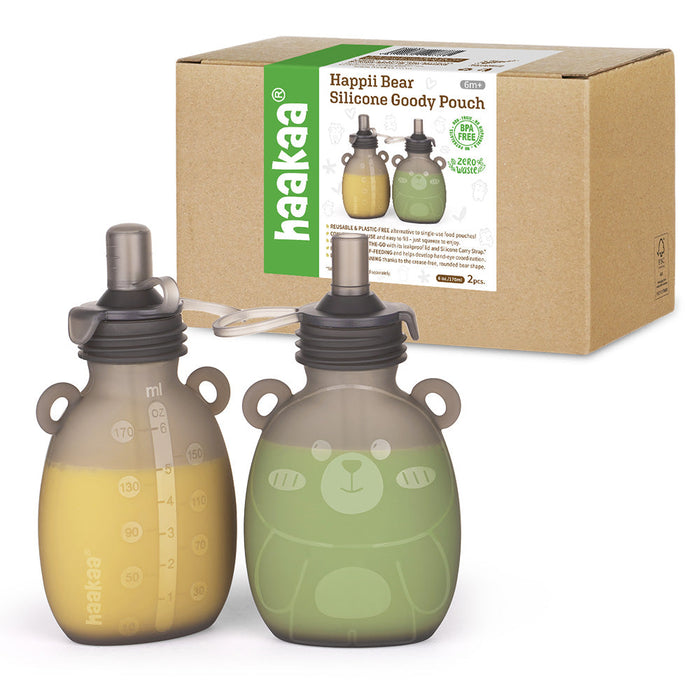 Shop Haakaa Happii Bear Silicone Goody Pouch 6 oz at Goodbuygears