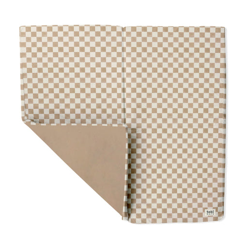 Shop Toki Kids Checker Toffee Organic Cotton Mat at Goodbuygears
