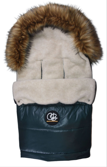 Shop Cover Baby Organic Premium Wool Adjustable Footmuff, Pastel Hunter Green at Goodbuygears