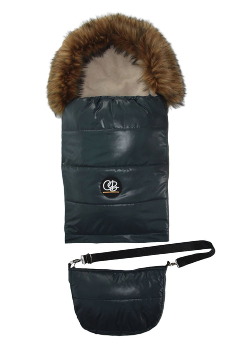 Shop Cover Baby Organic Premium Wool Adjustable Footmuff, Pastel Hunter Green at Goodbuygears