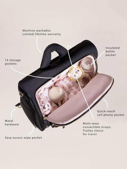 Shop JuJuBe Satchel Diaper Bag, Black at Goodbuygears
