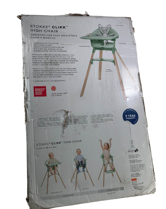Shop Stokke Clikk High Chair, White at Goodbuygears