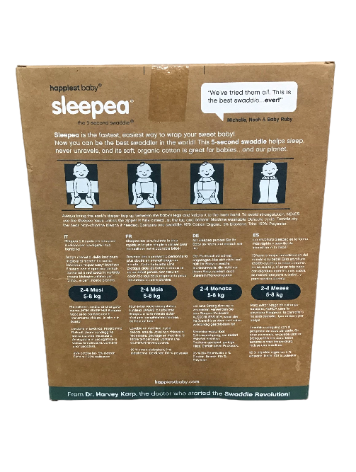 Shop Happiest Baby Sleepea Swaddle, Medium, Teal Stars at Goodbuygears