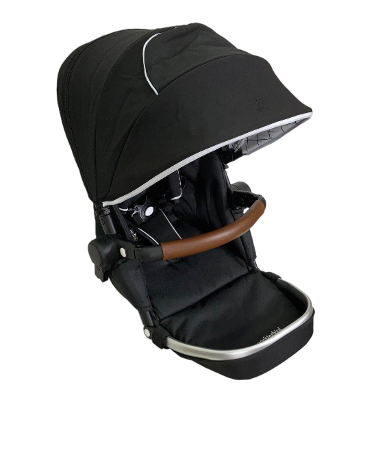 Shop Mockingbird 2nd Seat Kit with Extendable Canopy, 2021, Black, Windowpane, Silver with Penny Leather at Goodbuygears