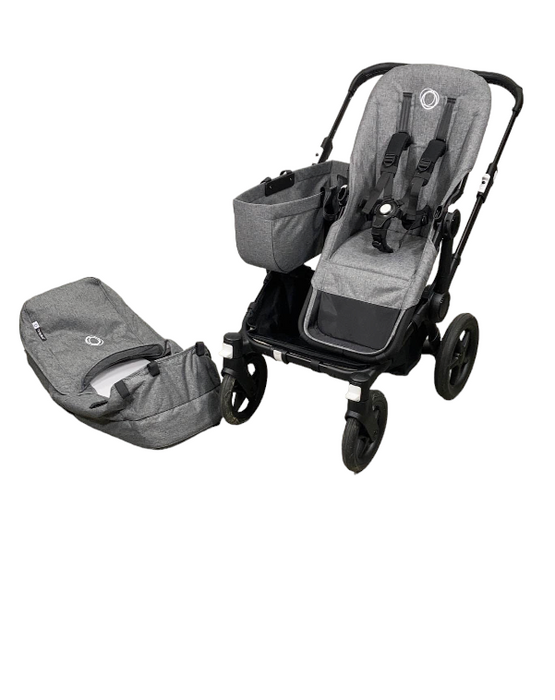 Shop Bugaboo Donkey 5 Stroller Mono, Grey Melange, Black, 2023 at Goodbuygears