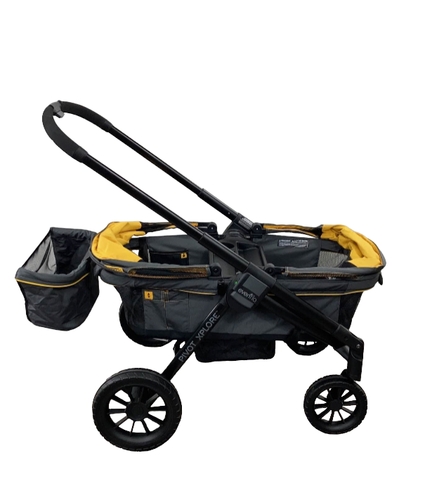 Evenflo Pivot Xplore All-Terrain Double Stroller Wagon, 2019, Adventurer Grey