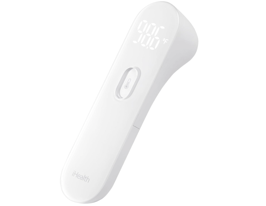 iHealth PT3 No-Touch Infrared Forehead Thermometer, White