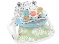 Shop Fisher Price Premium Sit-Me-Up Floor Seat with Toy Tray, Snow Leopard at Goodbuygears