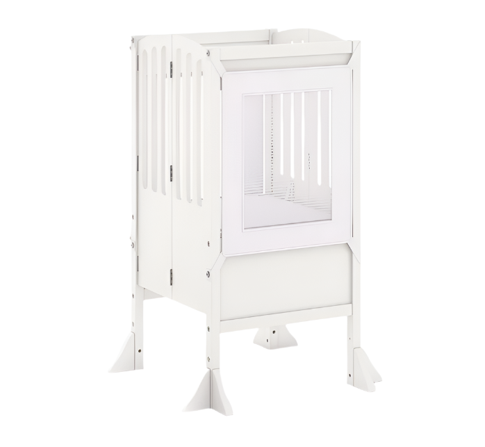 Guidecraft Contemporary Kitchen Helper Stool, Ivory