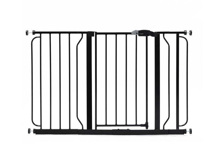 Regalo Easy Step Extra Wide Gate, 49-in, Black
